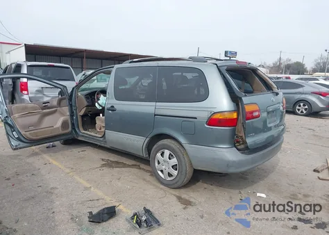 2000 Toyota Sienna Le z USA, uszkodzony, nr VIN 4T3ZF13C9YU254654